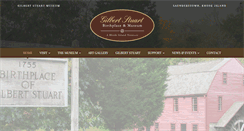 Desktop Screenshot of gilbertstuartmuseum.org