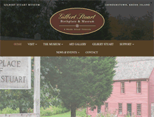 Tablet Screenshot of gilbertstuartmuseum.org